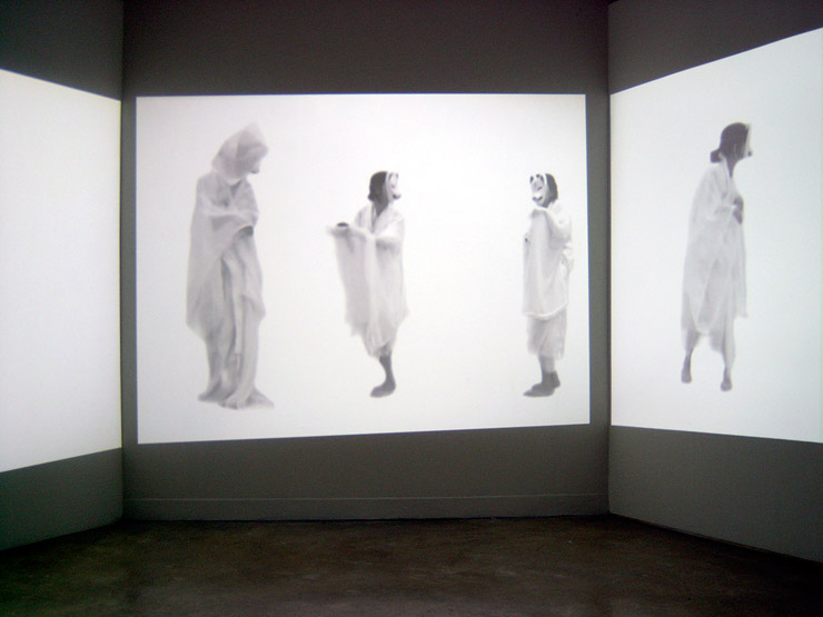 Fox Wedding video installation by Mimi Kato